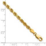 14K 7 inch 3.75mm Diamond-cut Rope with Lobster Clasp Chain