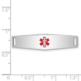 Sterling Silver Rhodium-plated Medical ID Plate - XS-567AA5C2-7246