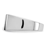 Sterling Silver Rhodium-plated Men's CZ and Onyx Ring - QR-89672436-5997