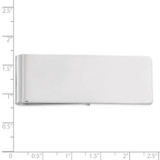 Sterling Silver Rhodium-plated Money Clip - QQ-627B4A10-7998