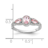 Sterling Silver Rhodium-plated Nano Crystal and CZ Ring - QR-DD801796-7044