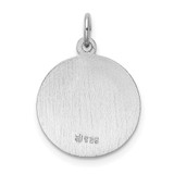 Sterling Silver Rhodium-plated Our Lady of Guadalupe Medal - QC-ADB649E9-2998