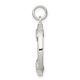 Sterling Silver Rhodium-plated Penny Charm