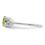 Sterling Silver Rhodium-plated Peridot Ring - QB-E4D23952-1588