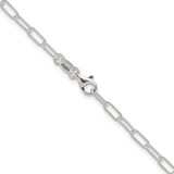 Sterling Silver Rhodium-plated Polished 2.9mm Elongated Cable Chain - QP-B66BEFF1-5192