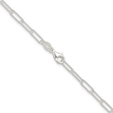 Sterling Silver Rhodium-plated Polished 3.15mm Paperclip Chain - QP-D2B6A4F8-3810