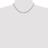 Sterling Silver Rhodium-plated Polished 3.4mm Domed Curb Chain - QD-5F0A8501-5798