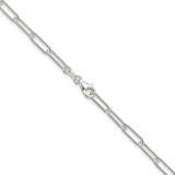 Sterling Silver Rhodium-plated Polished 3.5mm Elongated Cable Chain - QP-67713A6B-1392