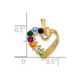 14k 7 Stone Family Pendant Mounting - XM-63511E42-1797