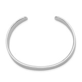 Sterling Silver Rhodium-plated Polished 8mm Children's Cuff Bangle - QB-893F3337-5771