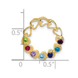 14k 7 Stone Family Pendant Mounting - XM-9251F13A-6653