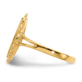 14k 7.0x13.0mm Open Back Signet Ring