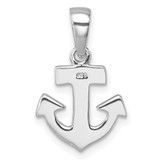 Sterling Silver Rhodium-Plated Polished Anchor Pendant - PL-BA54975D-4919