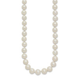 14k 7.5-9mm White Freshwater Cultured Pearl Graduated 18 inch Necklace