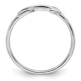 Sterling Silver Rhodium-plated Polished Arrow Ring - QR-26DCF533-2745