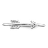 Sterling Silver Rhodium-plated Polished Arrow Ring - QR-AF50817D-2753