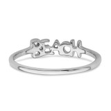 Sterling Silver Rhodium-plated Polished BEACH Ring - PL-ADEFAA11-2354