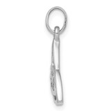 Sterling Silver Rhodium-plated Polished Celtic Symbol Pendant - QP-9339254D-8741