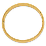 14k 7/16 Oversize High Polished 10.00mm Hinged Oval Bangle Bracelet