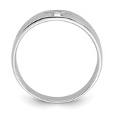 Sterling Silver Rhodium-plated Polished Cut-out Cross Ring - QR-A211F663-7222