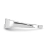 Sterling Silver Rhodium-plated Polished Cut-out Cross Ring - QR-C8B9C46A-2646