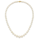 14k 7-11mm White Freshwater Cultured Pearl Graduated 18 inch Necklace