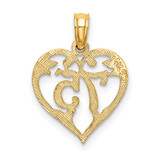 14K 75 In Heart Charm