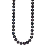 14k 7-8mm Black Near-Round Freshwater Cultured Pearl 16 inch Necklace