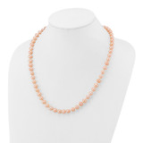 14k 7-8mm Pink Near-Round Freshwater Cultured Pearl 20 inch Necklace