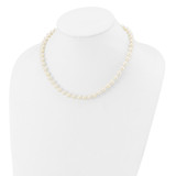 14k 7-8mm White Near-Round Freshwater Cultured Pearl 16 inch Necklace