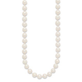 14k 7-8mm White Near-Round Freshwater Cultured Pearl 18 inch Necklace