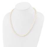 14k 7-8mm White Near-Round Freshwater Cultured Pearl 20 inch Necklace
