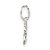 Sterling Silver Rhodium-plated Polished Pony Children's Pendant