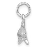Sterling Silver Rhodium-Plated Polished Shark Pendant - PL-C3AE4B30-7907