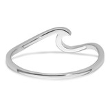 Sterling Silver Rhodium-Plated Polished Wave Ring - PL-0DAF6607-5347