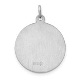 Sterling Silver Rhodium-plated Saint Jude Thaddeus Medal - QC-D2323CD2-6611