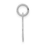 Sterling Silver Rhodium-plated Script Letter F Initial Charm - QC-88A8A001-7570