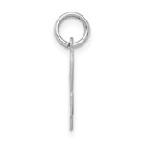 Sterling Silver Rhodium-plated Script Letter L Initial Charm - QC-062839D1-8441