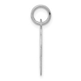 Sterling Silver Rhodium-plated Script Letter O Initial Charm - QC-D77F27AF-5476