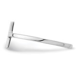 Sterling Silver Rhodium-plated Sideways Cross Ring - QR-D4EDCADA-1121