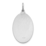 Sterling Silver Rhodium-plated Spanish Lady of Guadalupe Medal Pendant - QC-BC8B697F-4645