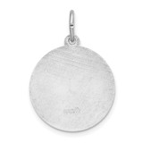 Sterling Silver Rhodium-plated Spanish St. Anthony Medal Pendant