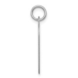 Sterling Silver Rhodium-plated Sweet Sixteen Heart Disc Charm - QC-0B594A3E-8463