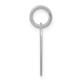 Sterling Silver Rhodium-plated Sweet Sixteen Heart Disc Charm - QC-1B81A194-3157