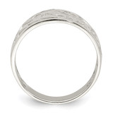 Sterling Silver Rhodium-plated Swirl Ring - QR-B44BC660-9478