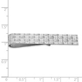 Sterling Silver Rhodium-plated Tie Bar - QQ-3452B58F-1313