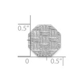 Sterling Silver Rhodium-plated Tie Tac - QQ-6E888B10-8238