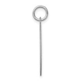 Sterling Silver Rhodium-plated West Highland Terrier Disc Charm