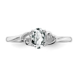 Sterling Silver Rhodium-plated White Topaz Ring - QB-0F35EBDB-8939