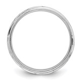 Sterling Silver Rhodium-plated with Antiqued 9mm Zig Zag Band Ring - QR-B05C034A-7083